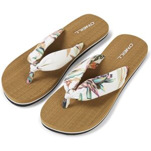 O''Neill ONeill Ditsy Sun Bloom Sandals Bunt, Damen Sandalen, Größe EU 38 - Farbe White Tropical Flower