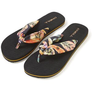 O''Neill ONeill Ditsy Sun Bloom Sandals Bunt, Damen Sandalen, Größe EU 41 - Farbe Black Tropical Flower