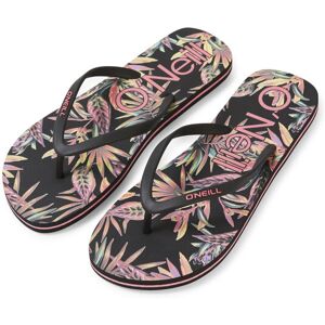 O''Neill ONeill Profile Graphic Sandals Bunt, Damen Sandalen, Größe EU 37 - Farbe Black Tropical Flower