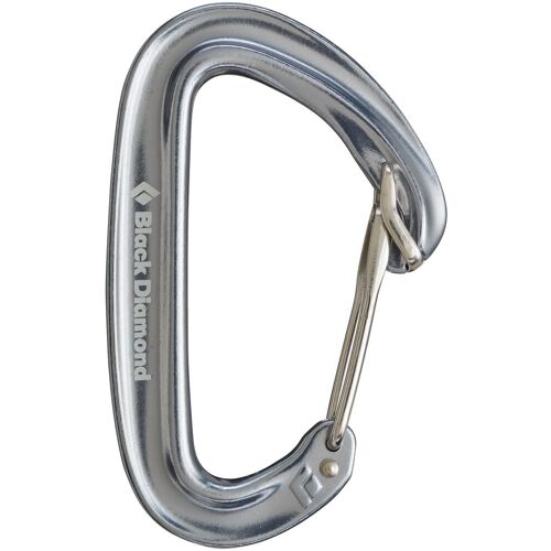 Black Diamond OZ Carabiner Grau, Einzelkarabiner, Größe One Size - Farbe Polished