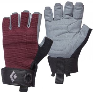 Black Diamond Crag Half-Finger Gloves Grau / Rot, Damen Fingerhandschuhe, Größe S - Farbe Bordeaux