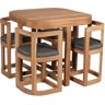 bene living Balkonset Watford Teak Tisch & 4 Stühle inkl. Sitzkissen