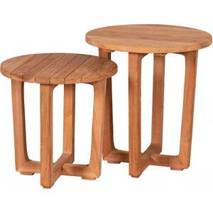 bene living Beistelltisch 2er Set Weston Teak