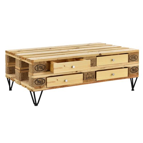 [en.casa] 4x Schubladen für Europaletten-Möbeln DIY-Set Holz