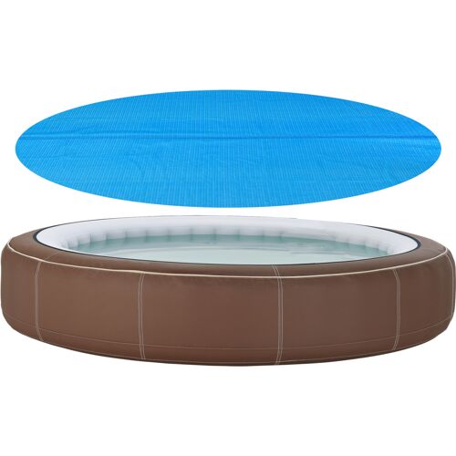 [en.casa] Poolabdeckung 457 cm Rund Blau