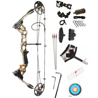 Jinx Compoundbogen Dreamer Camo 20-70 lbs verstellbarer Flaschenzugbogen mit 30" Zubehör Jinx Compoundbogen Dreamer Camo 20-70 lbs verstellbarer Flaschenzugbogen mit 30" Zubehör