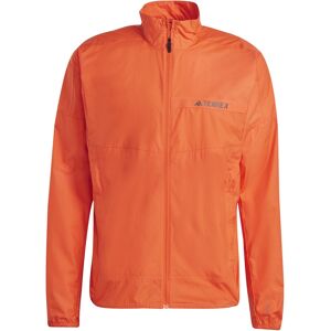 Adidas Vielseitige leichte Herren Windjacke. Farbe: Orange / Größe: L