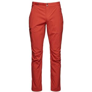 Black Diamond Elastische strapazierfähige Herren Kletterhose. Farbe: Rot / Größe: 30