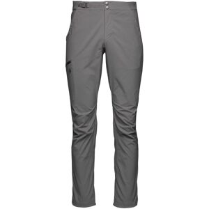 Black Diamond Elastische strapazierfähige Herren Kletterhose. Farbe: Grau / Größe: 34