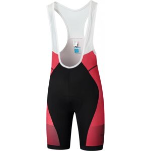 Shimano Stylische funktionelle Herren Fahrrad Trägershorts. Farbe: Rot / Größe: XXL