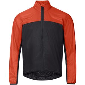 Vaude Atmungsaktive leichte Herren Fahrrad Windjacke. Farbe: Farbeblock / Rot / Schwarz / Größe: XXL