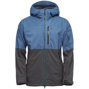 Black Diamond Wasserdichte atmungsaktive Herren BD.dry™ Skijacke. Farbe: Farbeblock / Blau / Grau / Größe: S