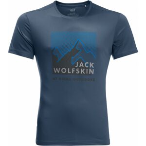 Jack Wolfskin Leichtes geschmeidiges Herren Funktionsshirt. Farbe: Blau / Größe: S