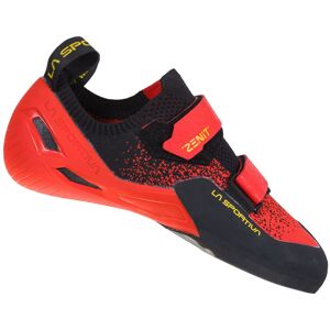 La Sportiva Bequemer atmungsaktiver Herren Kletterschuh. Farbe: Rot / Schwarz / Größe: 35