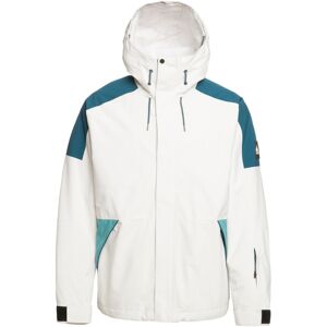 Quiksilver Funktionelle lässige Herren Ski- und Snowboardjacke. Farbe: Weiß / Größe: L