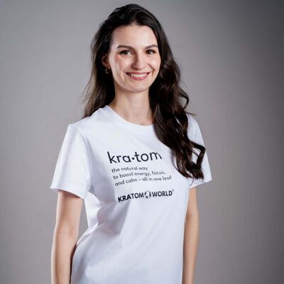 World Kra•tom Damen T-Shirt Weiß / M World Kra•tom Damen T-Shirt Weiß / M