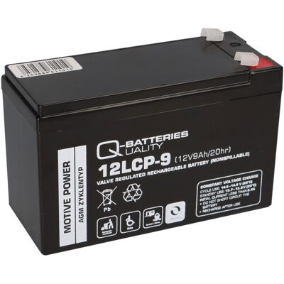 Q-Batteries - 12LCP-9 - 12V - 9Ah - Batterie Q-Batteries - 12LCP-9 - 12V - 9Ah - Batterie