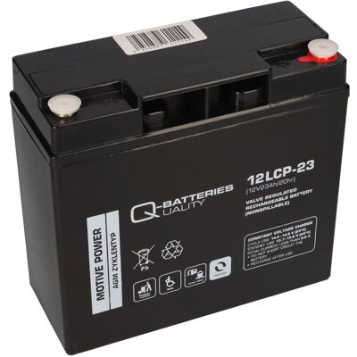 Q-Batteries 12LCP-23 12 V 23 Ah AGM Deep-Cycle-Akku Q-Batteries 12LCP-23 12 V 23 Ah AGM Deep-Cycle-Akku