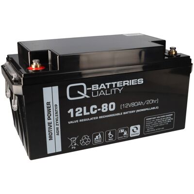 Q-Batteries - 12LC-80 - 12V 80Ah - Battery Q-Batteries - 12LC-80 - 12V 80Ah - Battery