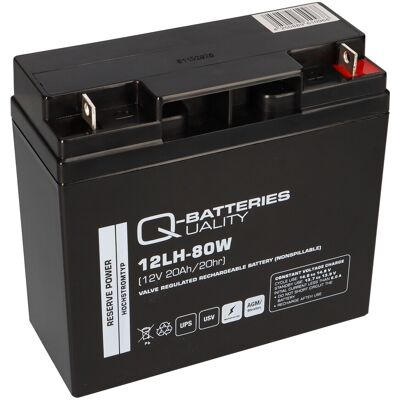 Quality-Batteries - 12LH-80W 12V 20Ah - AGM Bleiakkumulator Quality-Batteries - 12LH-80W 12V 20Ah - AGM Bleiakkumulator