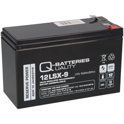 Q-Batteries 12LSX-9 12V 8,8Ah AGM Batterie Q-Batteries 12LSX-9 12V 8,8Ah AGM Batterie