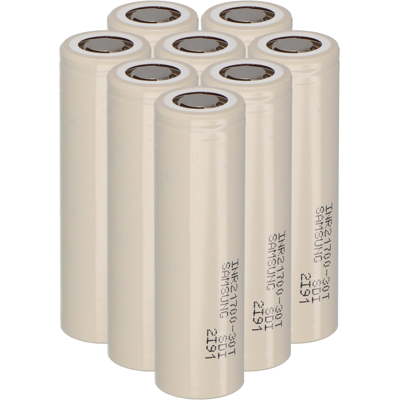 8x Samsung INR21700-30T 3,6V 3000mAh 35A Li-Ion-Akku 8x Samsung INR21700-30T 3,6V 3000mAh 35A Li-Ion-Akku