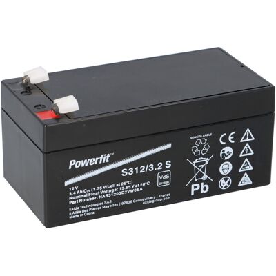 Exide - Powerfit 12V 3,4Ah S312/3.2S - Batterie Exide - Powerfit 12V 3,4Ah S312/3.2S - Batterie