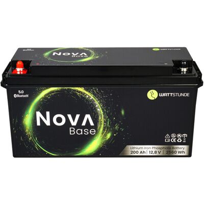 WATTSTUNDE NOVA Base Batterie 12,8V 200Ah 2560Wh LiFePO4 WATTSTUNDE NOVA Base Batterie 12,8V 200Ah 2560Wh LiFePO4