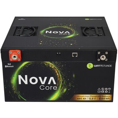WATTSTUNDE NOVA Core Batterie 12,8V 480Ah 6144Wh LiFePO4 mit 0% MwSt nach §12 Abs. 3 UstG WATTSTUNDE NOVA Core Batterie 12,8V 480Ah 6144Wh LiFePO4 mit 0% MwSt nach §12 Abs. 3 UstG