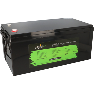 Offgridtec LifePO4 Akku 12/300 12,8V 304Ah mit BMS und Heizmatte 3840Wh Offgridtec LifePO4 Akku 12/300 12,8V 304Ah mit BMS und Heizmatte 3840Wh
