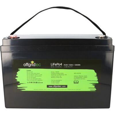 Offgridtec LiFePO4 Akku 25,6V 50Ah mit 0% MwSt nach §12 Abs. 3 UstG Offgridtec LiFePO4 Akku 25,6V 50Ah mit 0% MwSt nach §12 Abs. 3 UstG