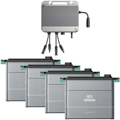 Zendure SolarFlow 800 Speicher für Balkonkraftwerk 7,68 kWh – 4x AB2000X Zendure SolarFlow 800 Speicher für Balkonkraftwerk 7,68 kWh – 4x AB2000X