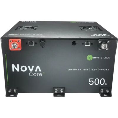 WATTSTUNDE NOVA Core² 500 Ah LiFePO4 12,8 V Akku, CAN‑Bus & 300A WATTSTUNDE NOVA Core² 500 Ah LiFePO4 12,8 V Akku, CAN‑Bus & 300A