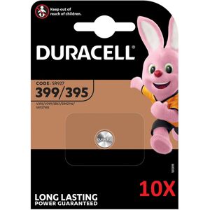 10x Duracell Uhrenbatterie D395 D399 1,55V 55mAh Blister 10x Duracell Uhrenbatterie D395 D399 1,55V 55mAh Blister