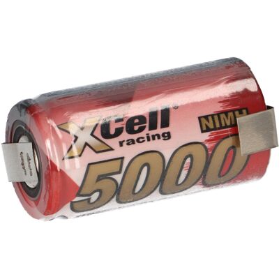 XCell SUB-C Akku Zelle 5000mAh 1,2V NIMH Hochleistungszelle mit Z Lötfahne XCell SUB-C Akku Zelle 5000mAh 1,2V NIMH Hochleistungszelle mit Z Lötfahne