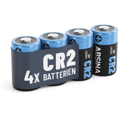 4x Absina CR2 Lithium Batterie 3V 800mAh (4er Blister) 4x Absina CR2 Lithium Batterie 3V 800mAh (4er Blister)