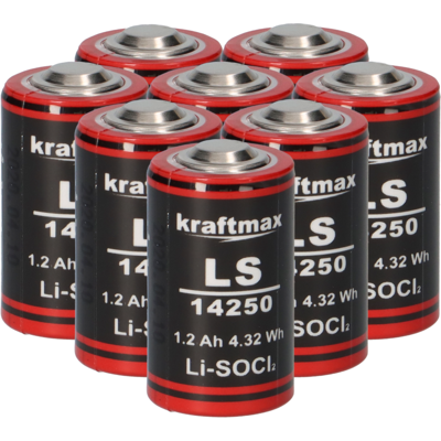 Kraftmax - LS14250 - 1/2 AA - Li-SOCl2 - Battery Kraftmax - LS14250 - 1/2 AA - Li-SOCl2 - Battery