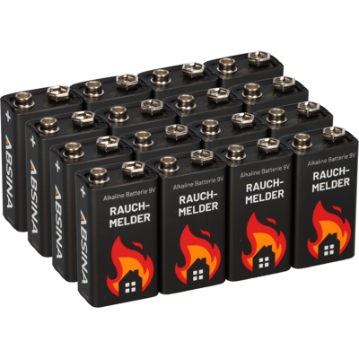 Markenlos - Absina 9V-Block - 580mAh - Batterie Markenlos - Absina 9V-Block - 580mAh - Batterie
