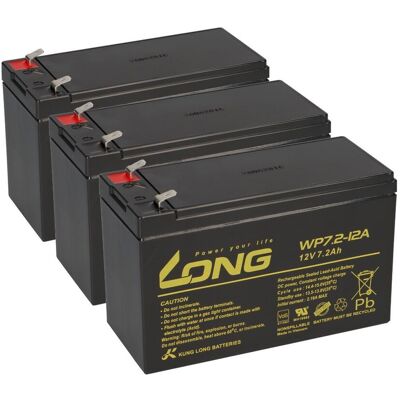 KungLong - 3x12V 7.2Ah - AGM Blei-Säure - Batterie-Pack KungLong - 3x12V 7.2Ah - AGM Blei-Säure - Batterie-Pack