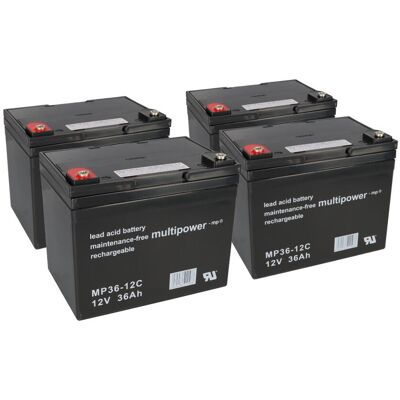 Aftermarket - Flash 2000 compatible 4x12V 36Ah AGM - 36Ah Aftermarket - Flash 2000 compatible 4x12V 36Ah AGM - 36Ah