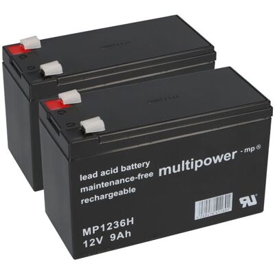 KungLong - 12V 9Ah AGM Pack - 2x 12V 9Ah AGM - Batterie KungLong - 12V 9Ah AGM Pack - 2x 12V 9Ah AGM - Batterie