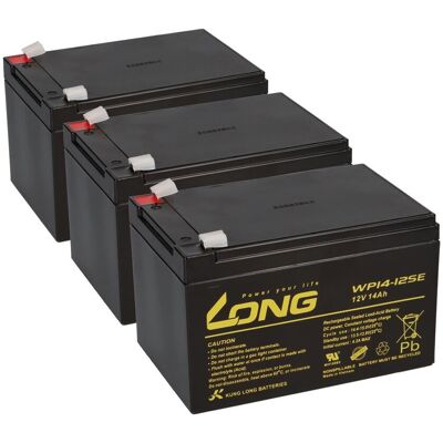 KungLong 36V 3x 12V 14Ah AGM BLEI AKKUS kompatibel ELEKTRO ROLLER SCOOTER ROLEKTRO BT 250 KungLong 36V 3x 12V 14Ah AGM BLEI AKKUS kompatibel ELEKTRO ROLLER SCOOTER ROLEKTRO BT 250