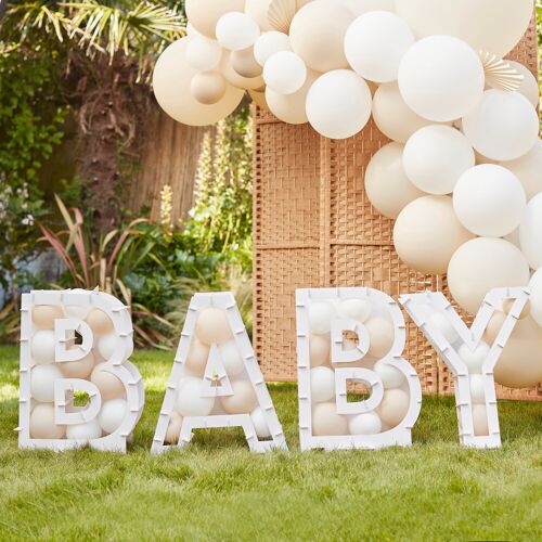 Ginger Ray Befüllbarer Baby Ballonstand Weiß OS unisex