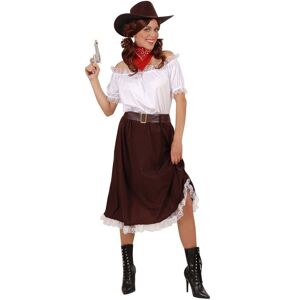 Widmann 4-teiliges Damen Cowgirl Kostüm Braun XL female