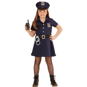 Widmann Retro US Police Deluxe Kinder Kostüm Blau 140 female