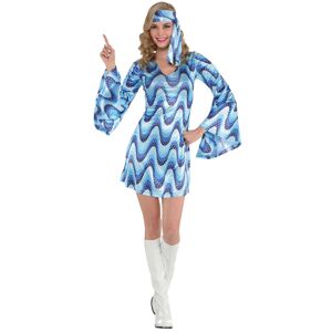 Amscan Blaues 70er Jahre Partyfever Kleid Blau M female