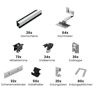 Clenergy Unterkonstruktion Standardhaken für 26 Module, andere Hakenarten verfügbar