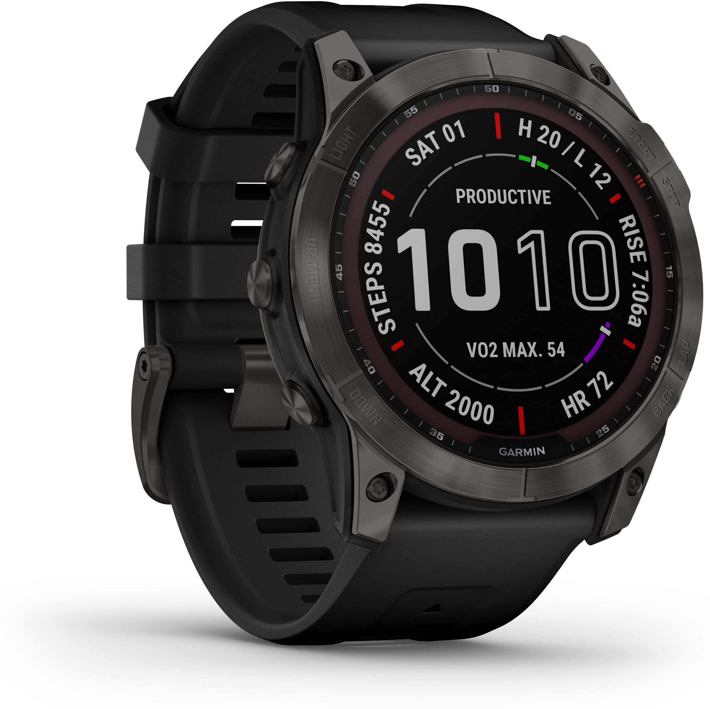 Garmin fenix 7X Sapphire Solar Titan Sportuhr schwarz Einheitsgröße