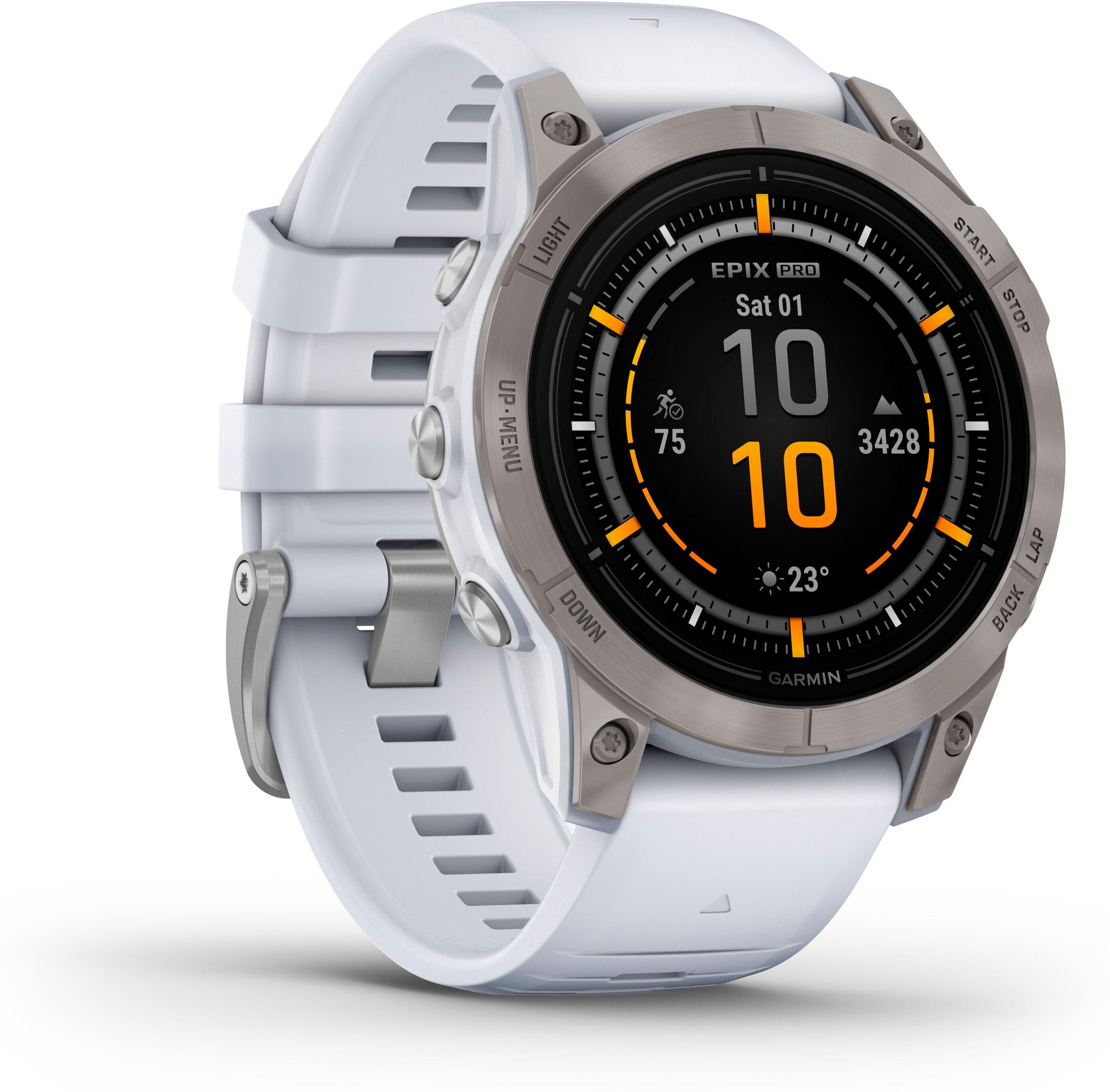 Garmin EPIX PRO 47 MM Sportuhr weiß Einheitsgröße