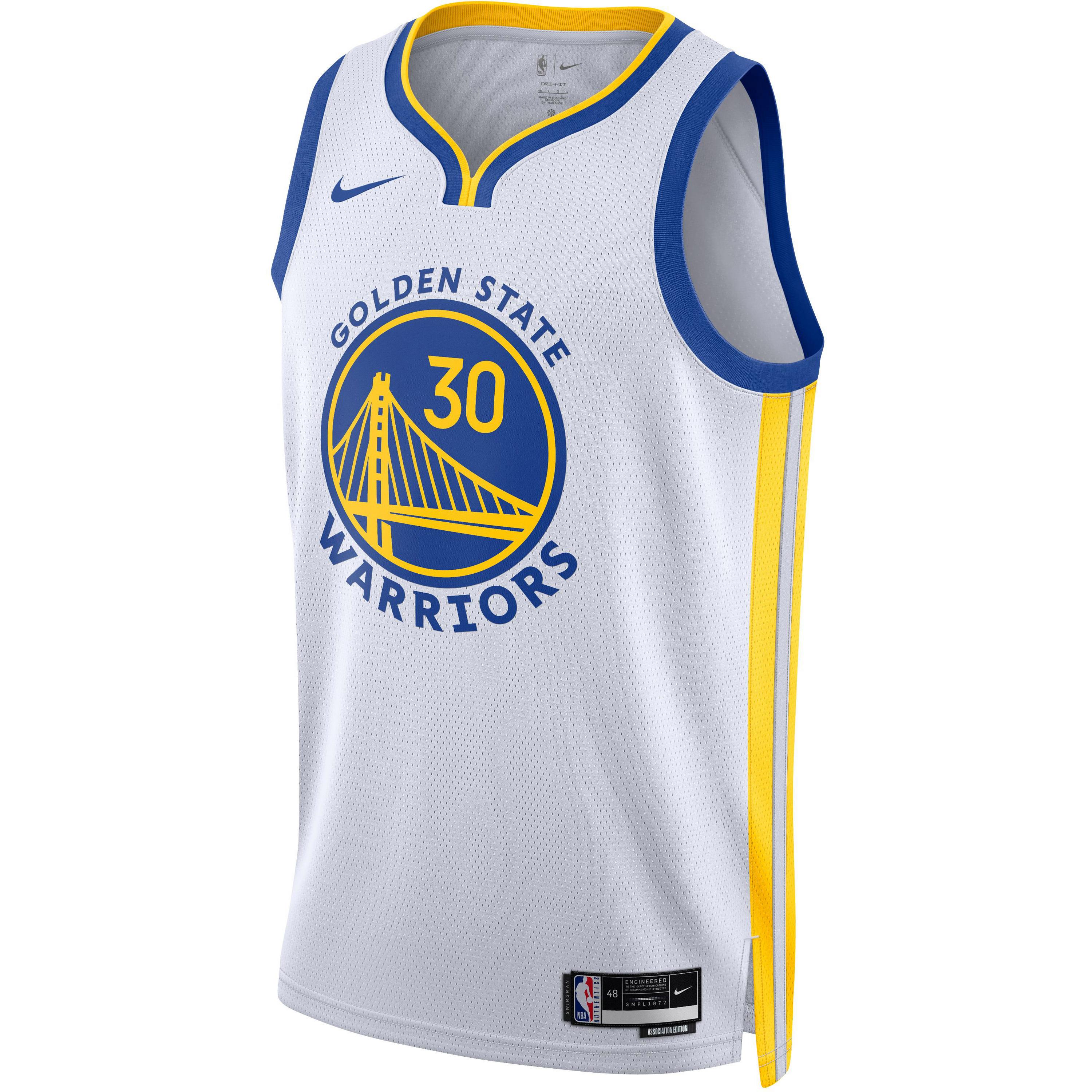 Nike Stephen Curry Golden State Warriors Spielertrikot Herren weiß XL